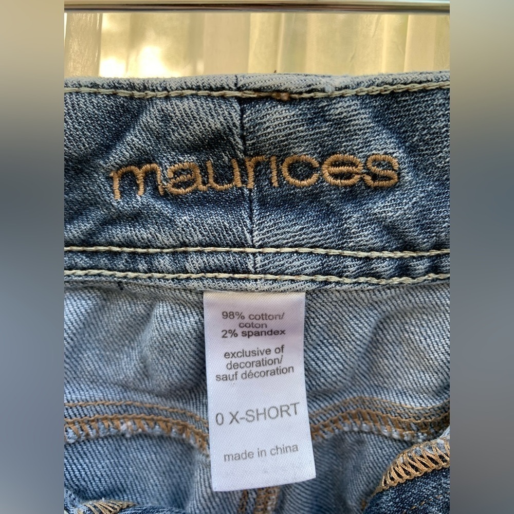 Maurice’s Curvy Women’s Jeans Blue Denim Size 0 X-Short - Comfort Fit - Picture 4 of 5